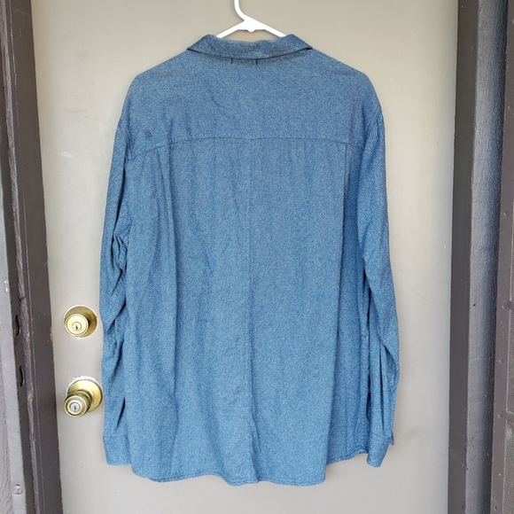 Men's Royal Robbins 100% Cotton Long Sleeve Button Up Shirt Blue - Picture 10 of 11